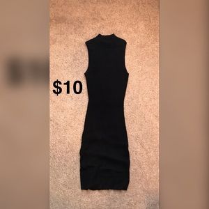 Sleeveless sweater dress